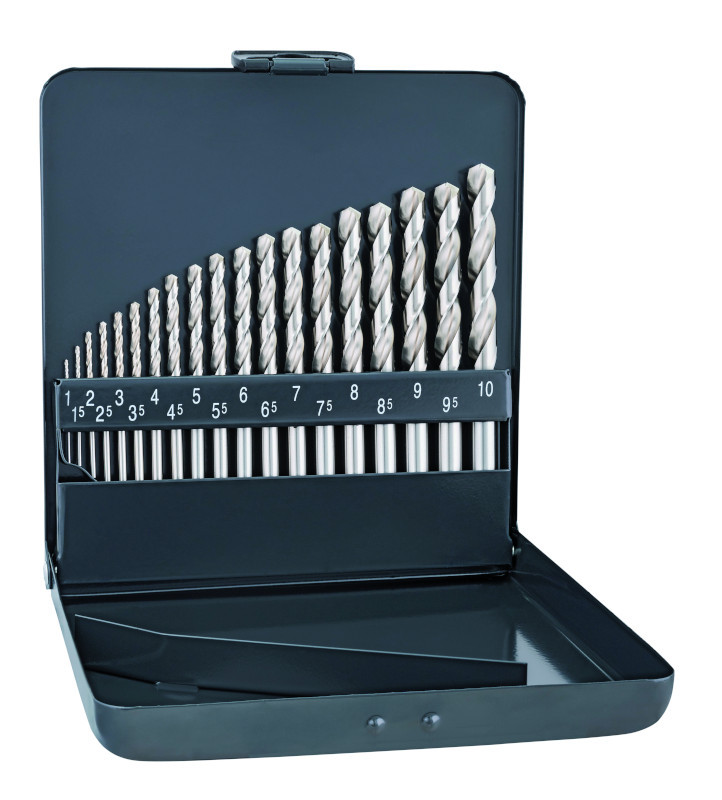 ALPEN 19pcs  HSS COBALT   DRILLS SET  1-10 x 0.5mm