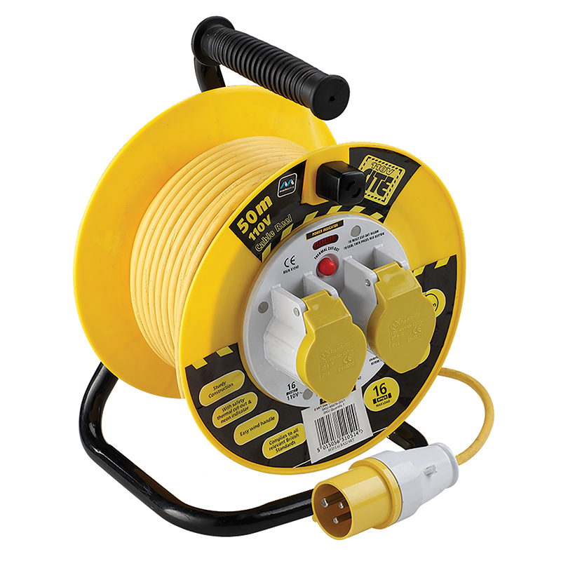 MASTERPLUG 110V 16AMP 50mtr SITE POWER TWO SOCKETS