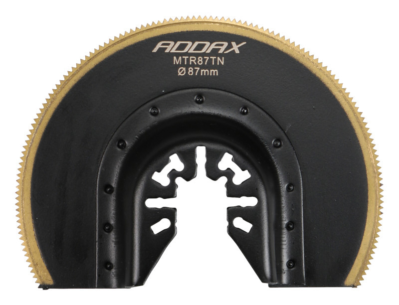 Addax 87mm Radial Multi-Tool Blade - Titanium Coated - for Wood/Metal with Universal Fitting