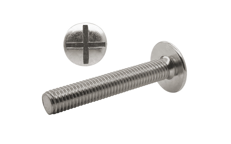 M6 x 20 Mushroom Head Roofing Bolts A2 Stainless Steel (304) DIN 603