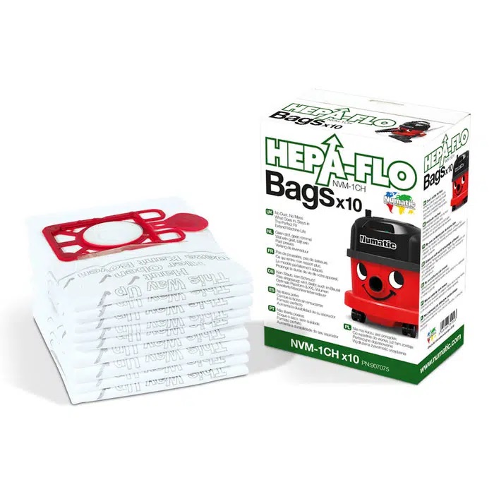 NUMATIC HEPA-FLO BAGS - NVM-1CH - PACK OF 10
