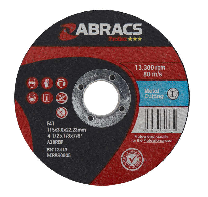 Abracs Proflex 115mm x 3mm x 22mm FM Metal Cutting Disc