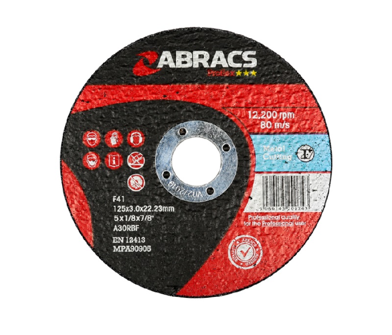 Abracs Proflex 125mm x 3mm x 22mm FM Metal Cutting Disc