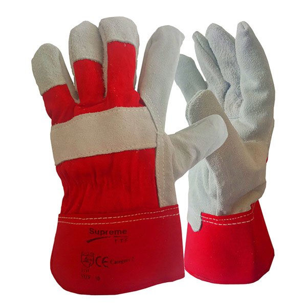Red Canadian Leather Rigger Gloves Size XL – Size 10