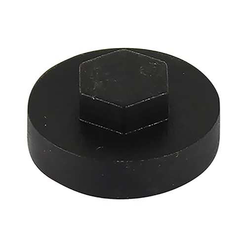16MM COVER CAP TO SUIT HEXAGON HEAD SELF DRILL SCREWS WITH 16MM WASHERS - BLACK (00E53)