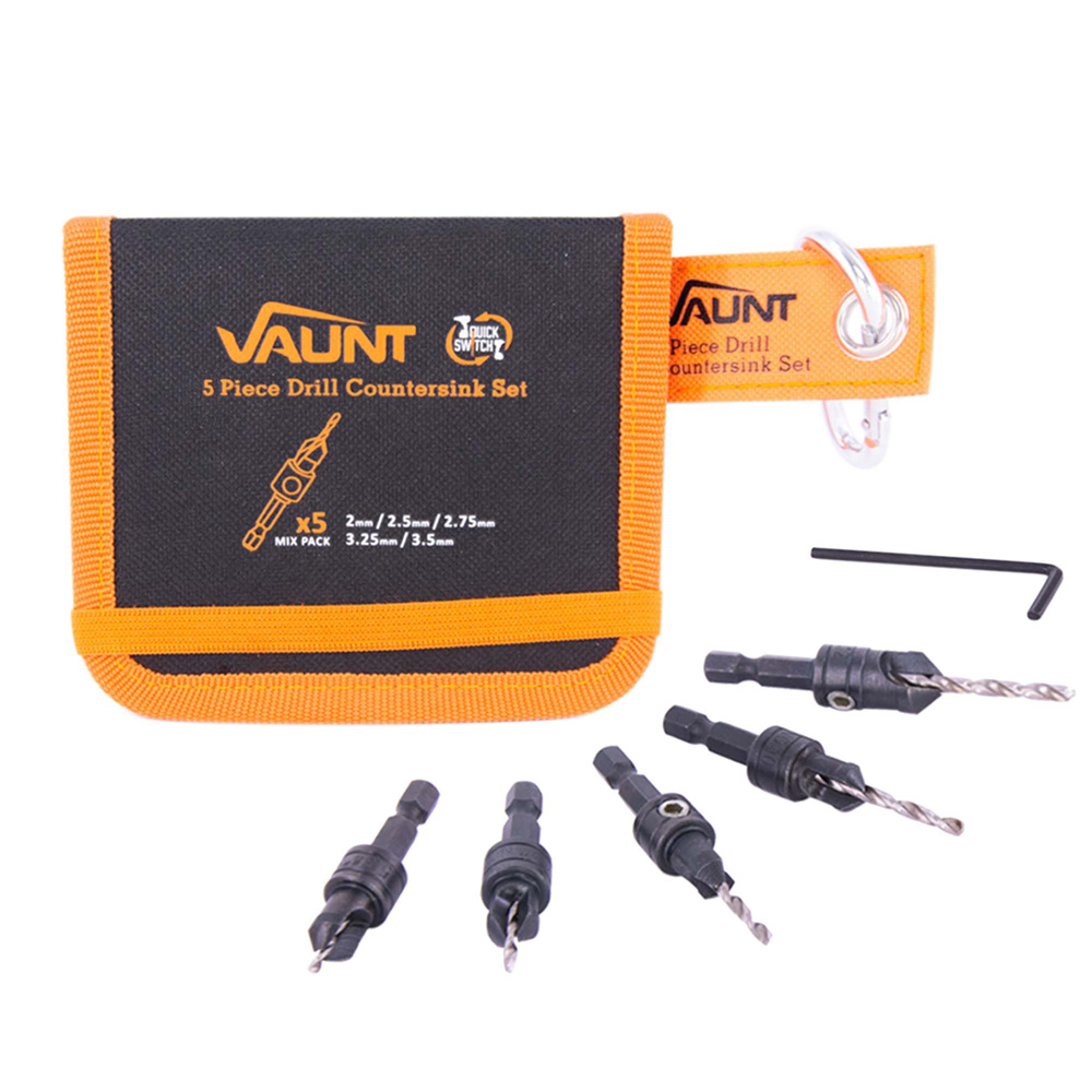 Vaunt 5 Piece Drill Countersink Set